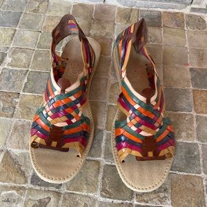 Huarache pachuco de colores para dama